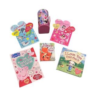 Valentines Day Bundle.  Books, Valentines Cards For School, Mailbox Tin, & more